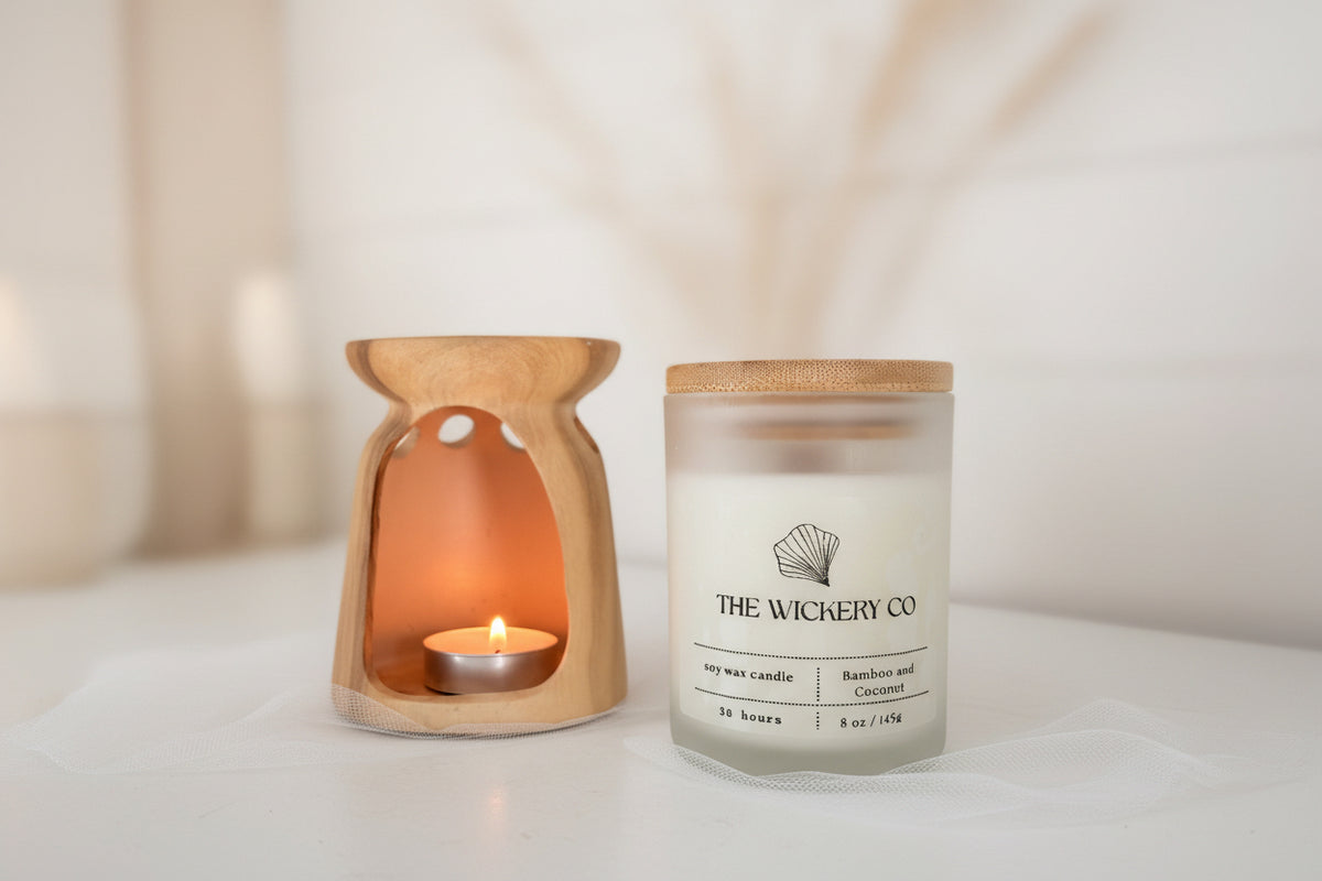 Bamboo and coconut signature candle